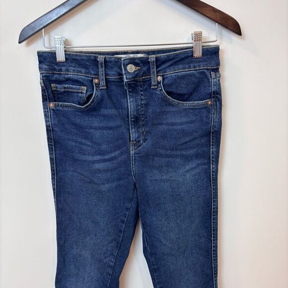 Free People, We the Free, High Rise Dark Wash Skinny Jeans Size 28 OB893288 - Picture 3 of 13